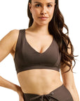 Dark Oak Work Out Sports Bra