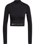 Black Tiger Seamless Yoga Crop Top