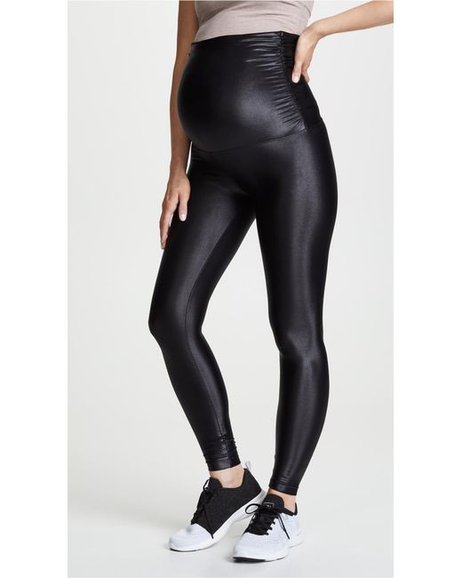 Black Maternity Lustrous Leggings