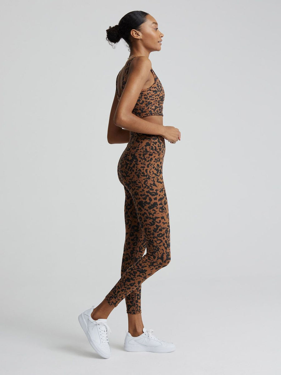 Rust Distorted Animal Let's Move High Rise 25" Leggings