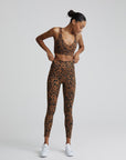 Rust Distorted Animal Let's Move High Rise 25" Leggings