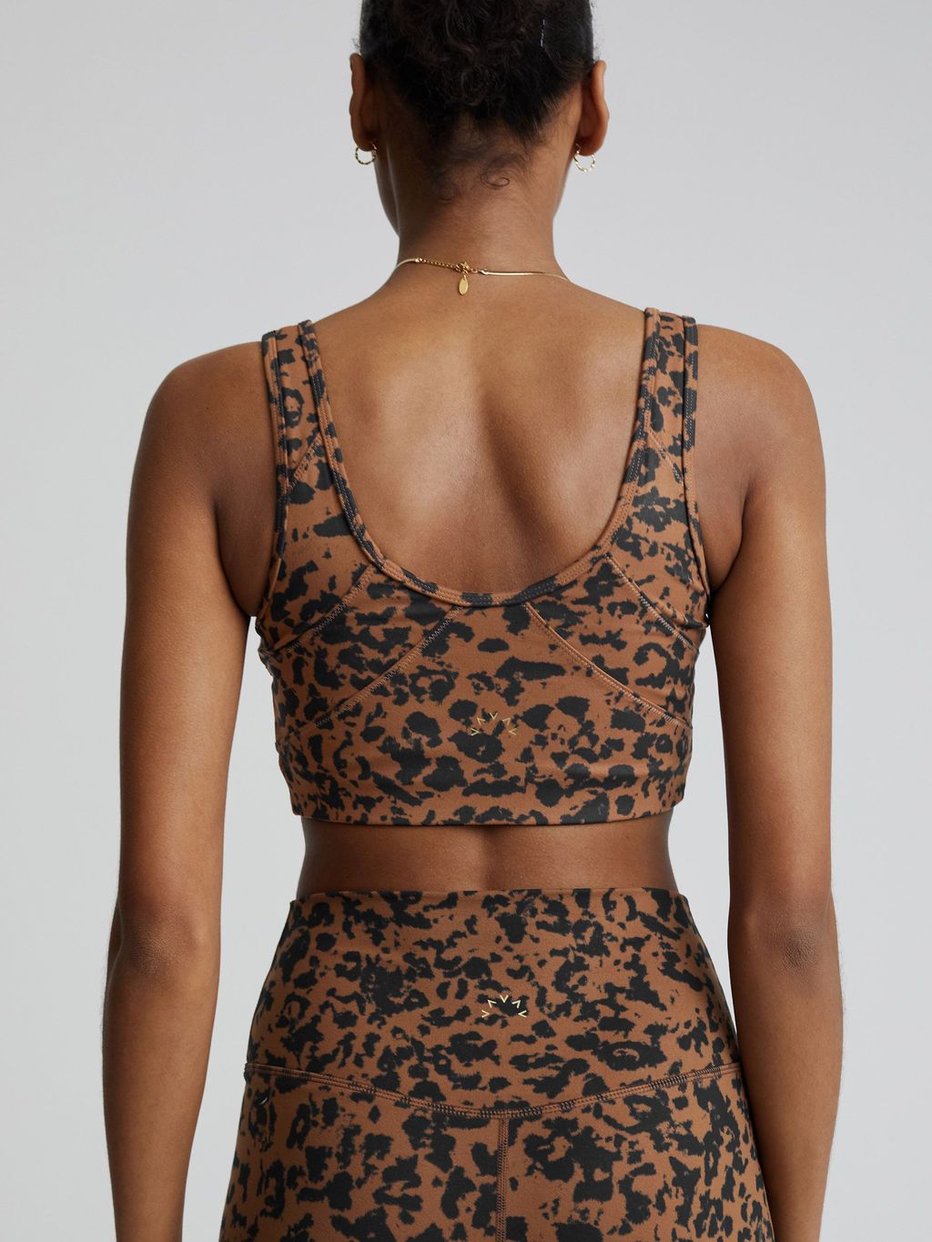 Rust Distorted Animal Let&#39;s Move Kellam Sports Bra