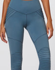 Peace of Mind Moto Teal Leggings