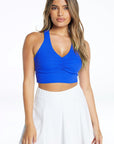 Royal Blue Maria Halter Sports Bra